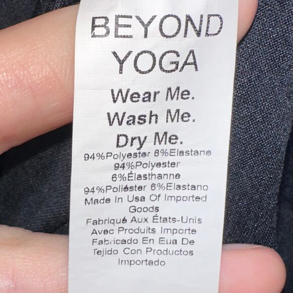 Beyond Yoga Featherweight Carried Away One Shoulder Black Mini Dress Size Medium - Picture 7 of 15